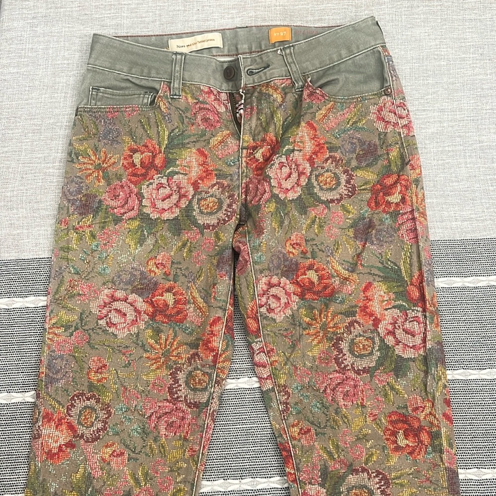 Pilcro and the Letterpress floral pants